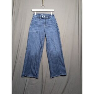 American Eagle Stretch Wide Leg Jeans Women's Size2 Short